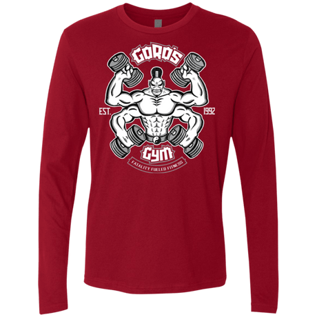 T-Shirts Cardinal / Small Goros Gym Men's Premium Long Sleeve