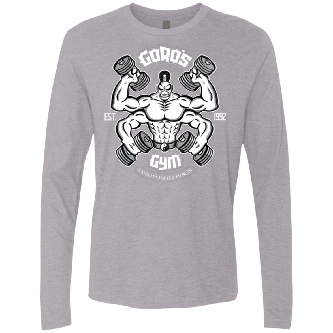 T-Shirts Heather Grey / Small Goros Gym Men's Premium Long Sleeve