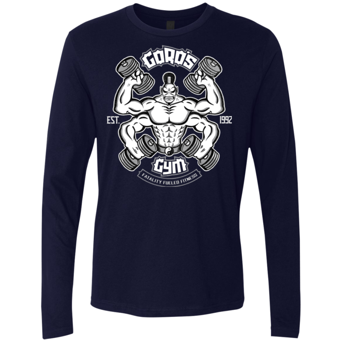 T-Shirts Midnight Navy / Small Goros Gym Men's Premium Long Sleeve