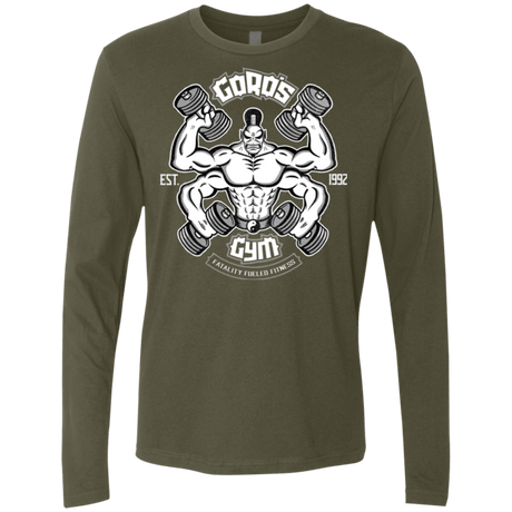 T-Shirts Military Green / Small Goros Gym Men's Premium Long Sleeve