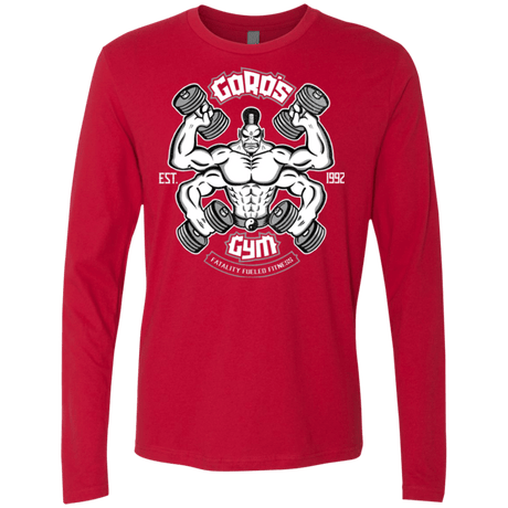 T-Shirts Red / Small Goros Gym Men's Premium Long Sleeve