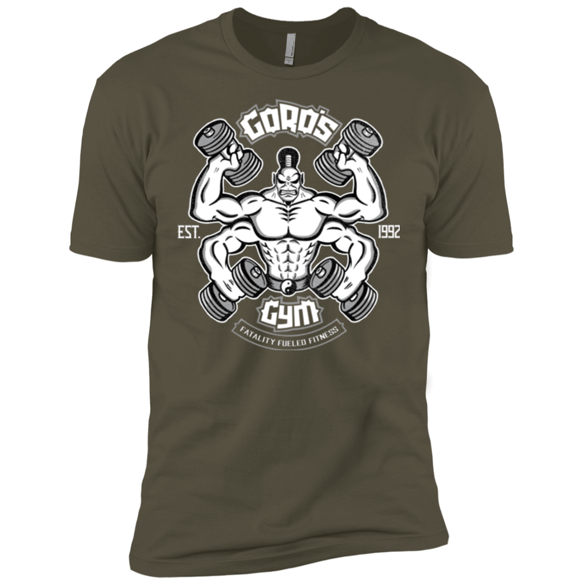 T-Shirts Military Green / X-Small Goros Gym Men's Premium T-Shirt