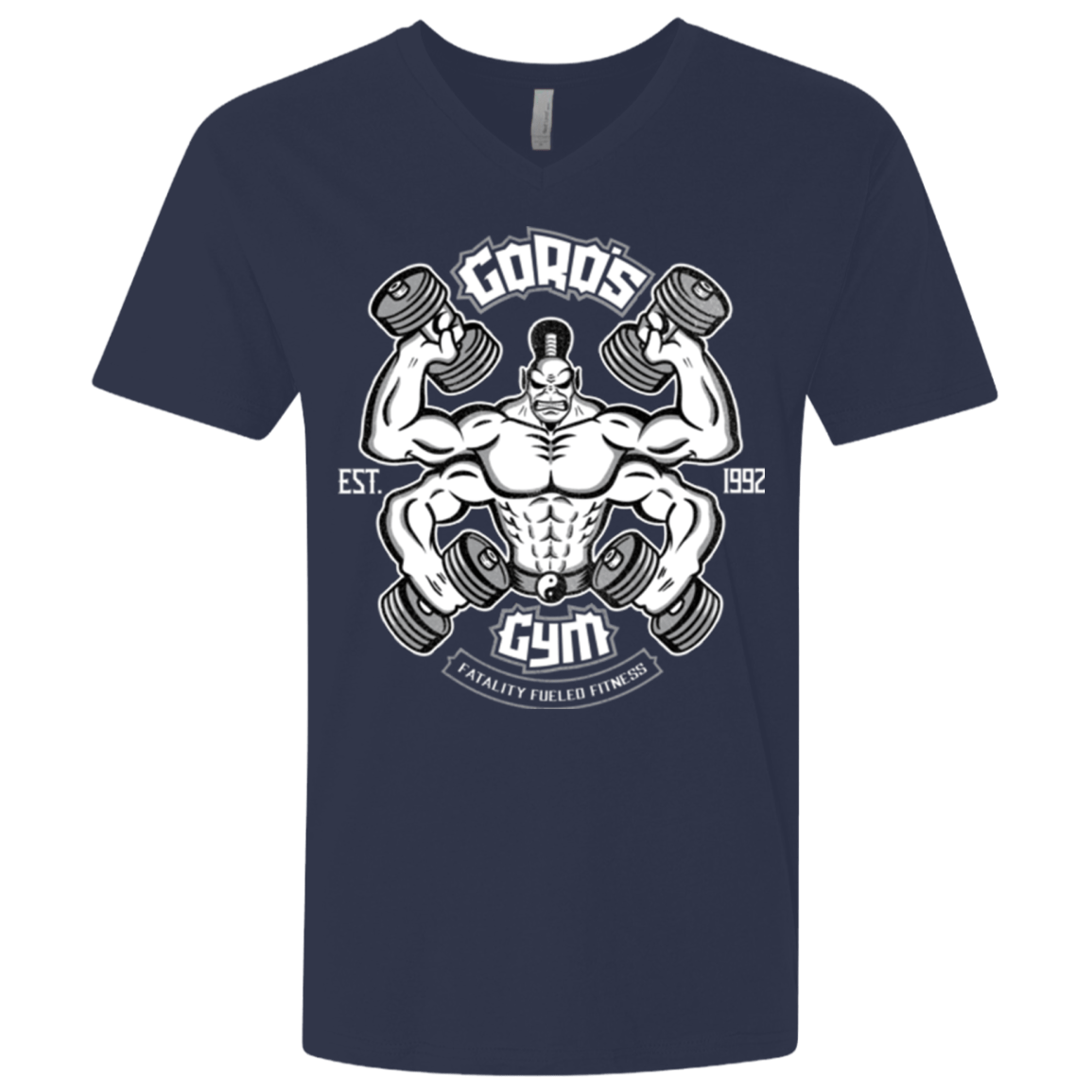 T-Shirts Midnight Navy / X-Small Goros Gym Men's Premium V-Neck