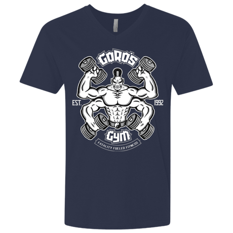 T-Shirts Midnight Navy / X-Small Goros Gym Men's Premium V-Neck