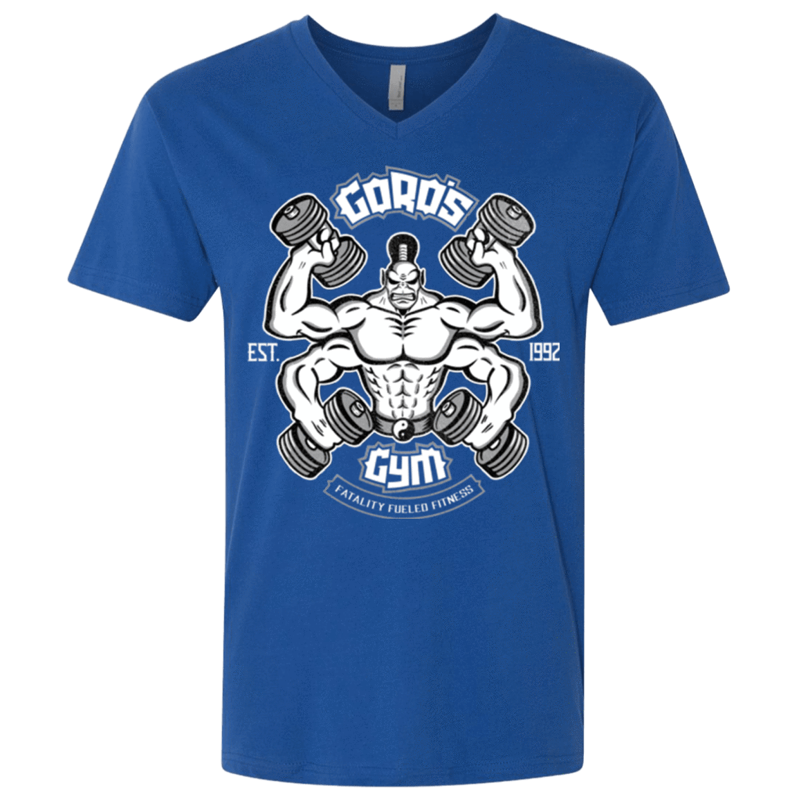 T-Shirts Royal / X-Small Goros Gym Men's Premium V-Neck