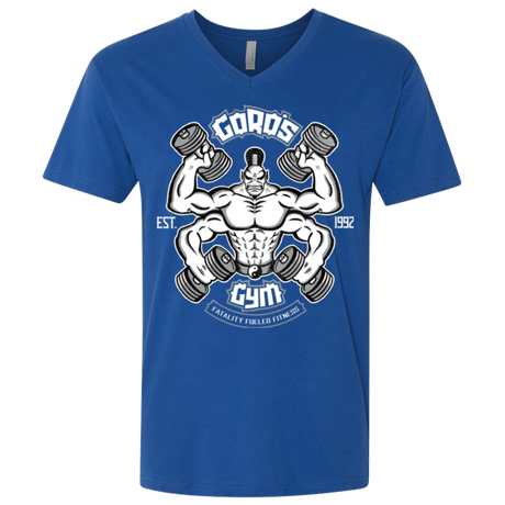 T-Shirts Royal / X-Small Goros Gym Men's Premium V-Neck