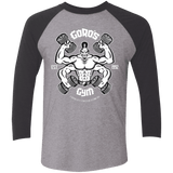 T-Shirts Premium Heather/ Vintage Black / X-Small Goros Gym Men's Triblend 3/4 Sleeve