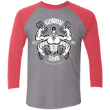 T-Shirts Premium Heather/ Vintage Red / X-Small Goros Gym Men's Triblend 3/4 Sleeve