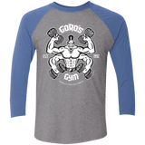 T-Shirts Premium Heather/ Vintage Royal / X-Small Goros Gym Men's Triblend 3/4 Sleeve
