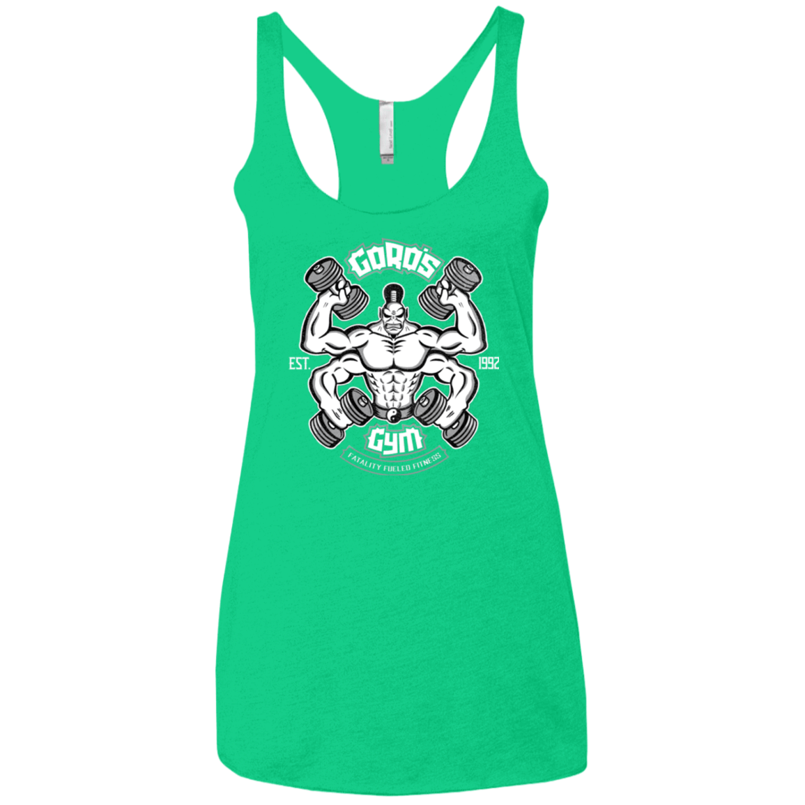 T-Shirts Envy / X-Small Goros Gym Women's Triblend Racerback Tank