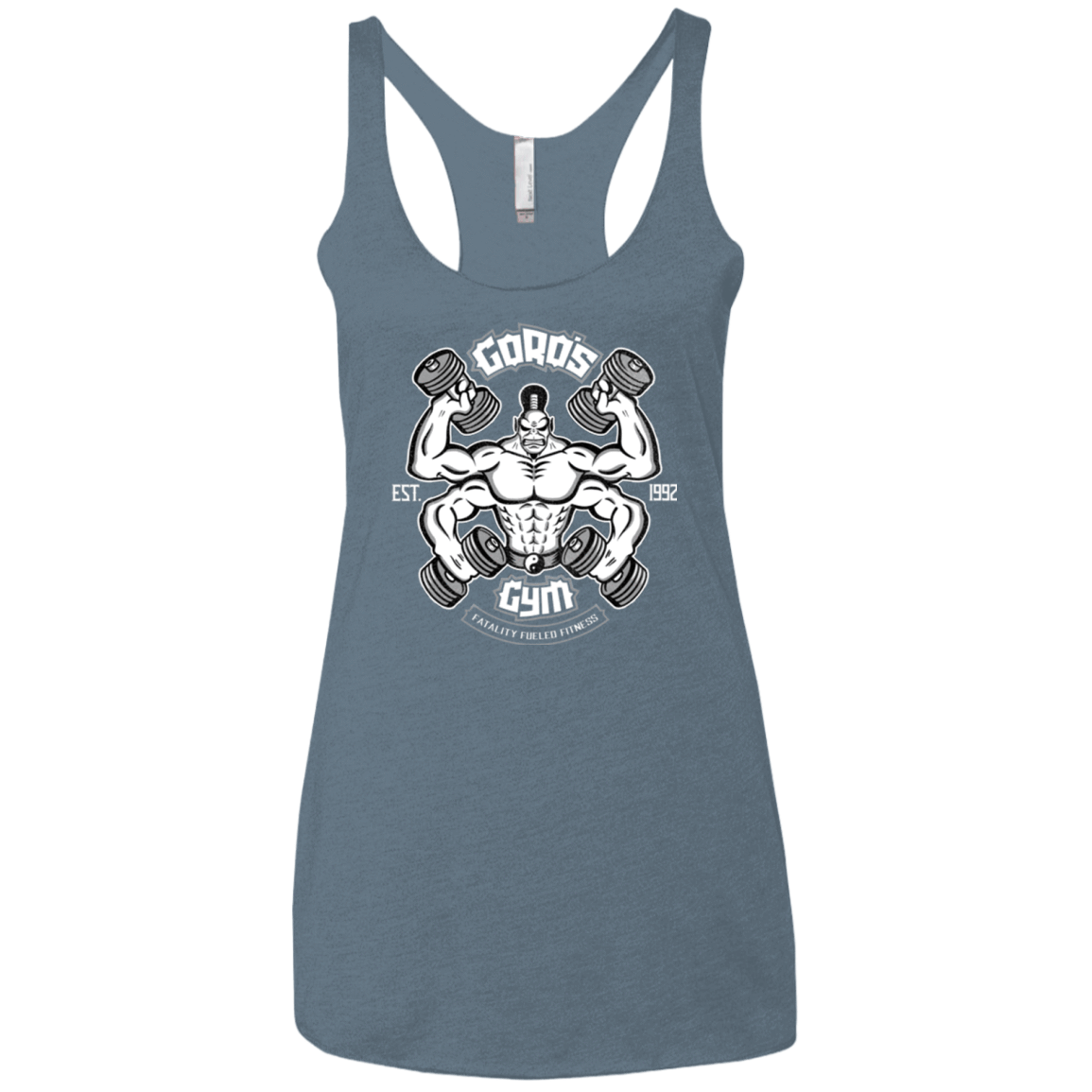 T-Shirts Indigo / X-Small Goros Gym Women's Triblend Racerback Tank