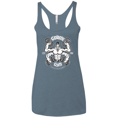T-Shirts Indigo / X-Small Goros Gym Women's Triblend Racerback Tank