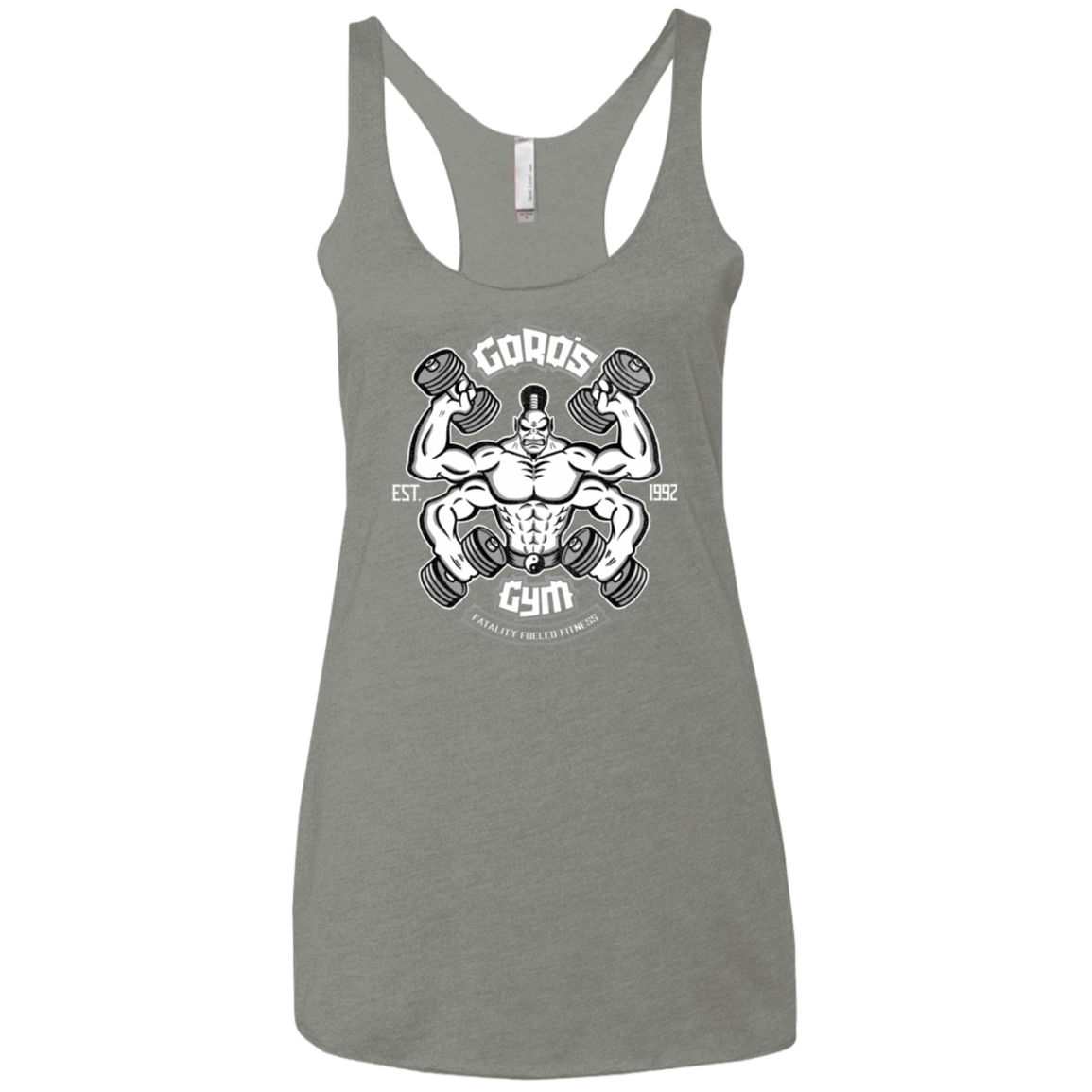 T-Shirts Venetian Grey / X-Small Goros Gym Women's Triblend Racerback Tank
