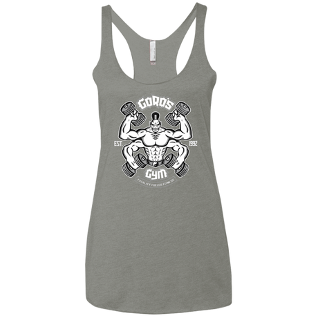 T-Shirts Venetian Grey / X-Small Goros Gym Women's Triblend Racerback Tank