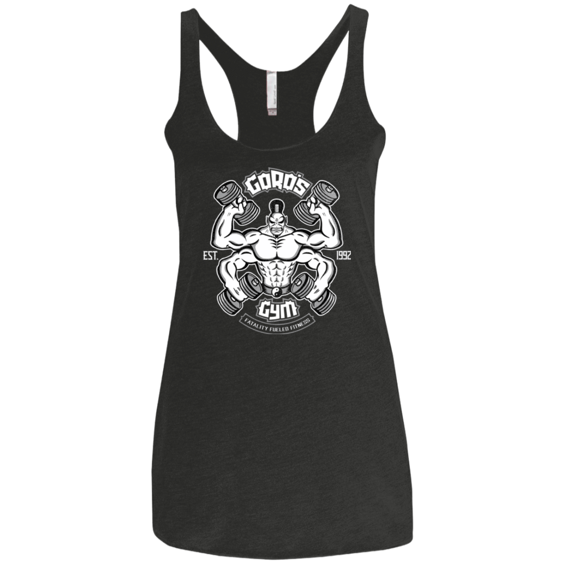 T-Shirts Vintage Black / X-Small Goros Gym Women's Triblend Racerback Tank