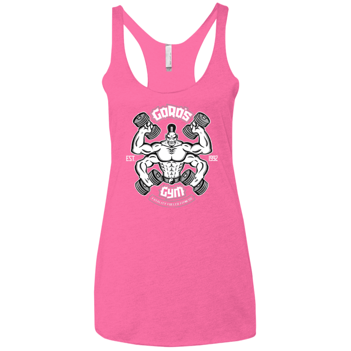 T-Shirts Vintage Pink / X-Small Goros Gym Women's Triblend Racerback Tank