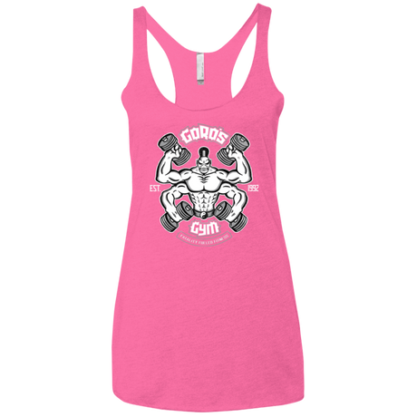 T-Shirts Vintage Pink / X-Small Goros Gym Women's Triblend Racerback Tank