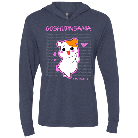 T-Shirts Vintage Navy / X-Small Goshujinsama Triblend Long Sleeve Hoodie Tee