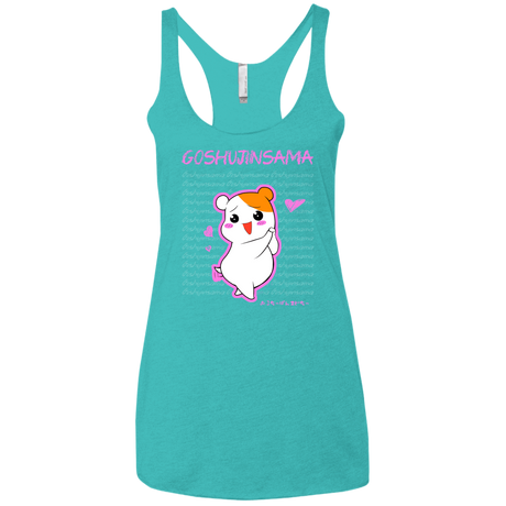 T-Shirts Tahiti Blue / X-Small Goshujinsama Women's Triblend Racerback Tank
