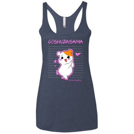 T-Shirts Vintage Navy / X-Small Goshujinsama Women's Triblend Racerback Tank