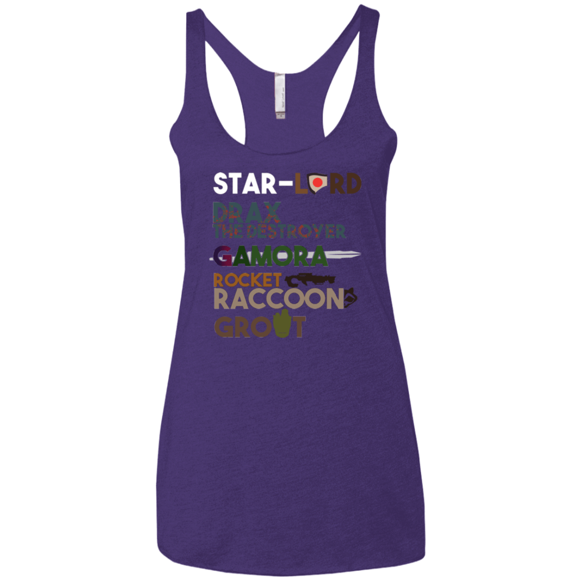 T-Shirts Purple / X-Small GOTG Hel Women's Triblend Racerback Tank