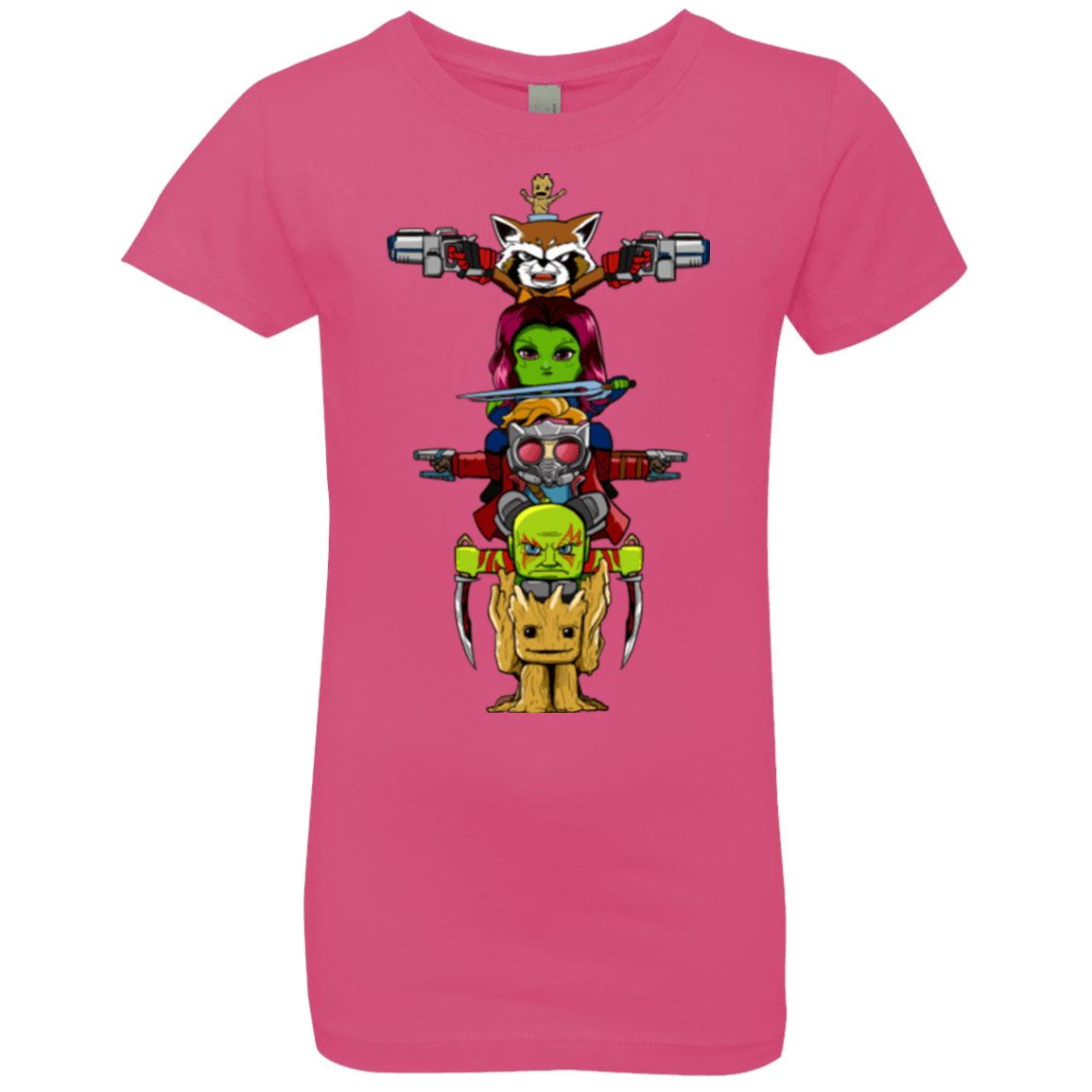 T-Shirts Hot Pink / YXS GOTG Totem Girls Premium T-Shirt