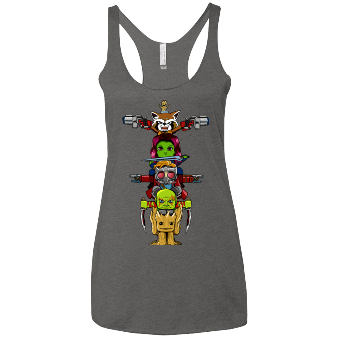 T-Shirts Premium Heather / X-Small GOTG Totem Women's Triblend Racerback Tank