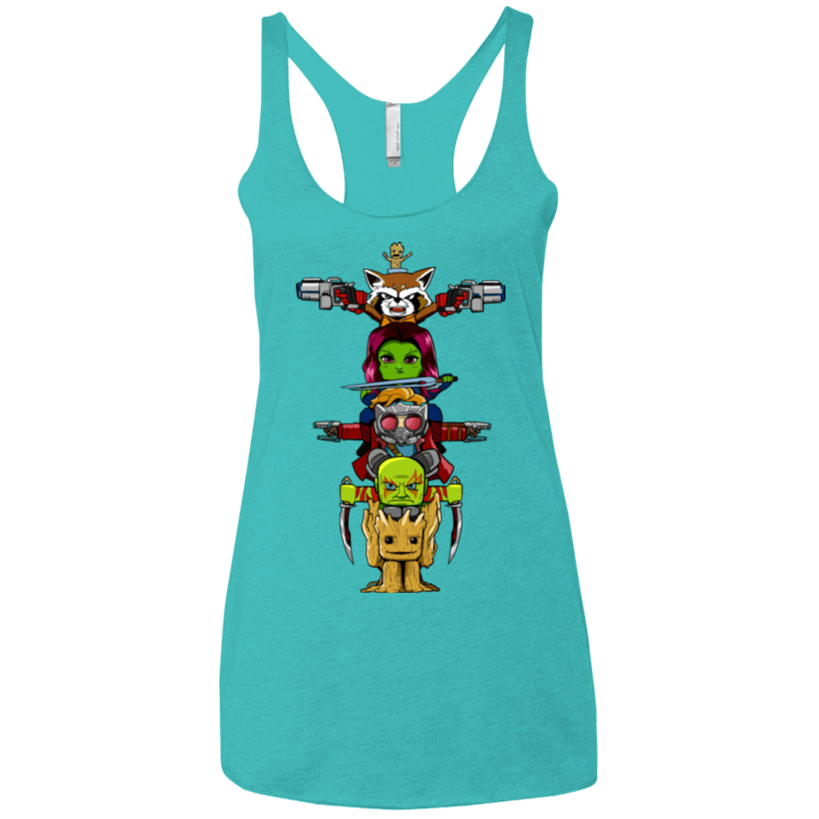 T-Shirts Tahiti Blue / X-Small GOTG Totem Women's Triblend Racerback Tank