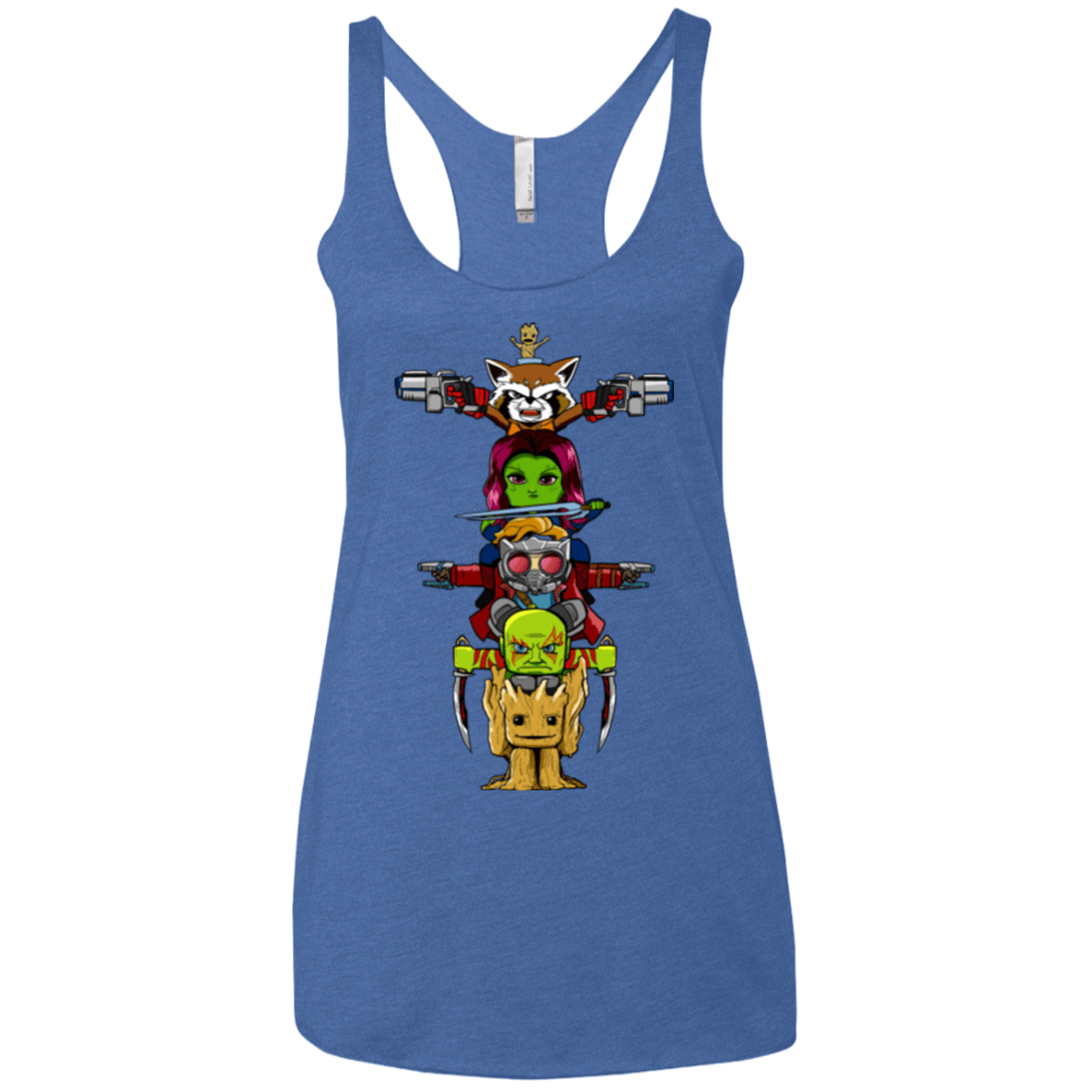 T-Shirts Vintage Royal / X-Small GOTG Totem Women's Triblend Racerback Tank