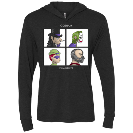 T-Shirts Vintage Black / X-Small Gotham Days Triblend Long Sleeve Hoodie Tee