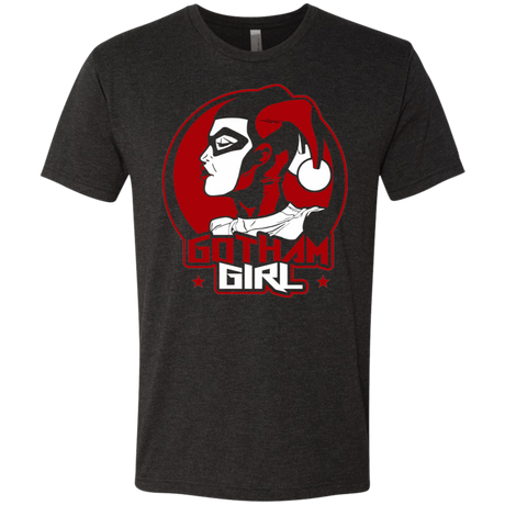 T-Shirts Vintage Black / S Gotham Girl H.Q Men's Triblend T-Shirt