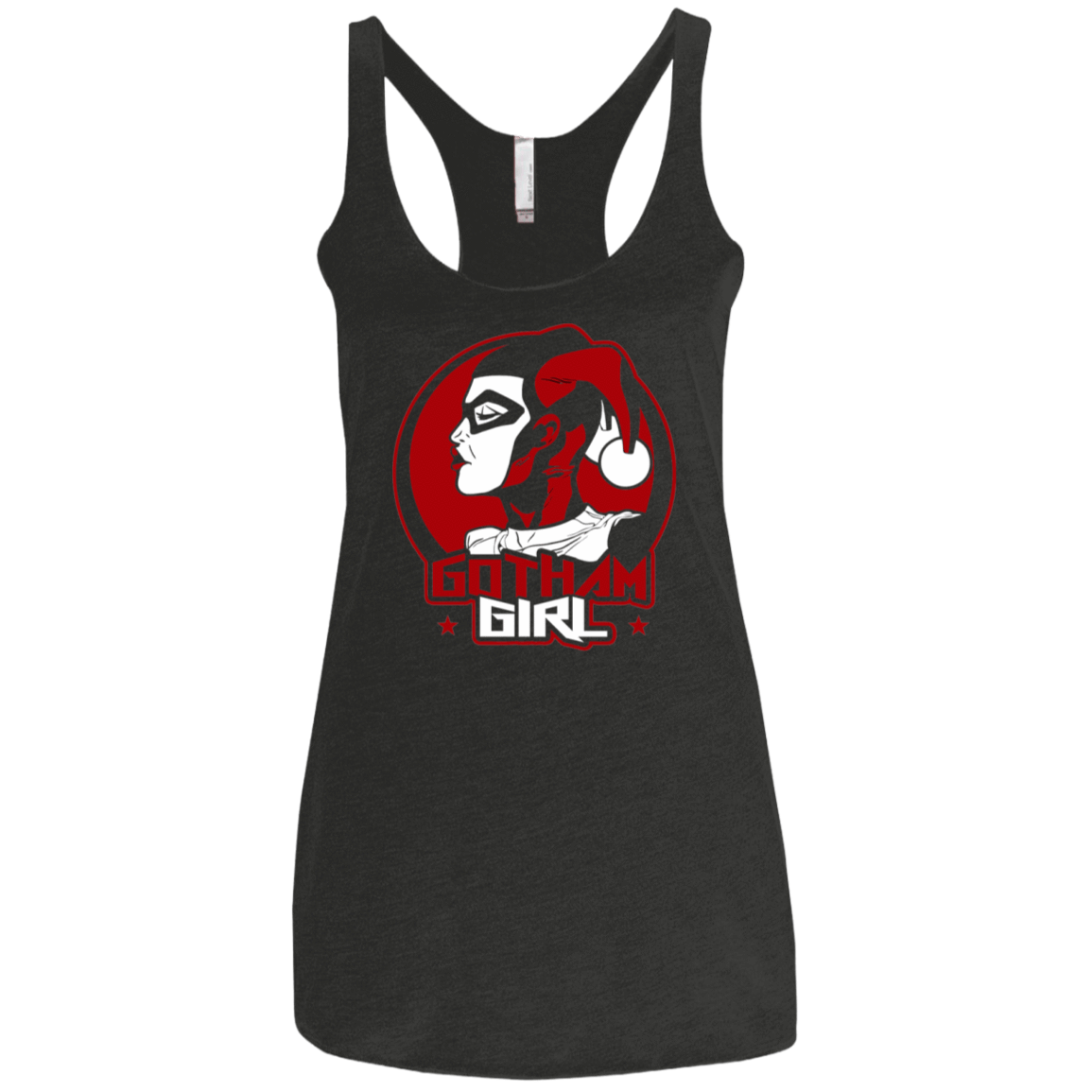 T-Shirts Vintage Black / X-Small Gotham Girl H.Q Women's Triblend Racerback Tank