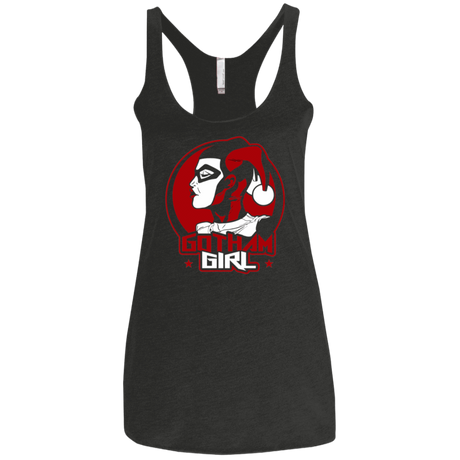 T-Shirts Vintage Black / X-Small Gotham Girl H.Q Women's Triblend Racerback Tank