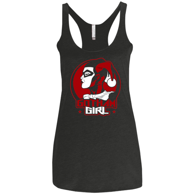 T-Shirts Vintage Black / X-Small Gotham Girl H.Q Women's Triblend Racerback Tank