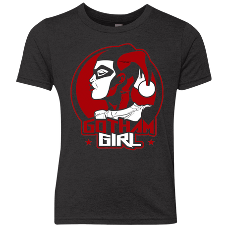 T-Shirts Vintage Black / YXS Gotham Girl H.Q Youth Triblend T-Shirt