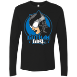 T-Shirts Black / Small Gotham Girl Men's Premium Long Sleeve