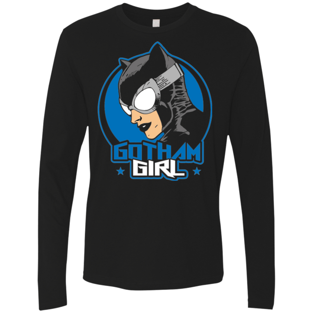 T-Shirts Black / Small Gotham Girl Men's Premium Long Sleeve