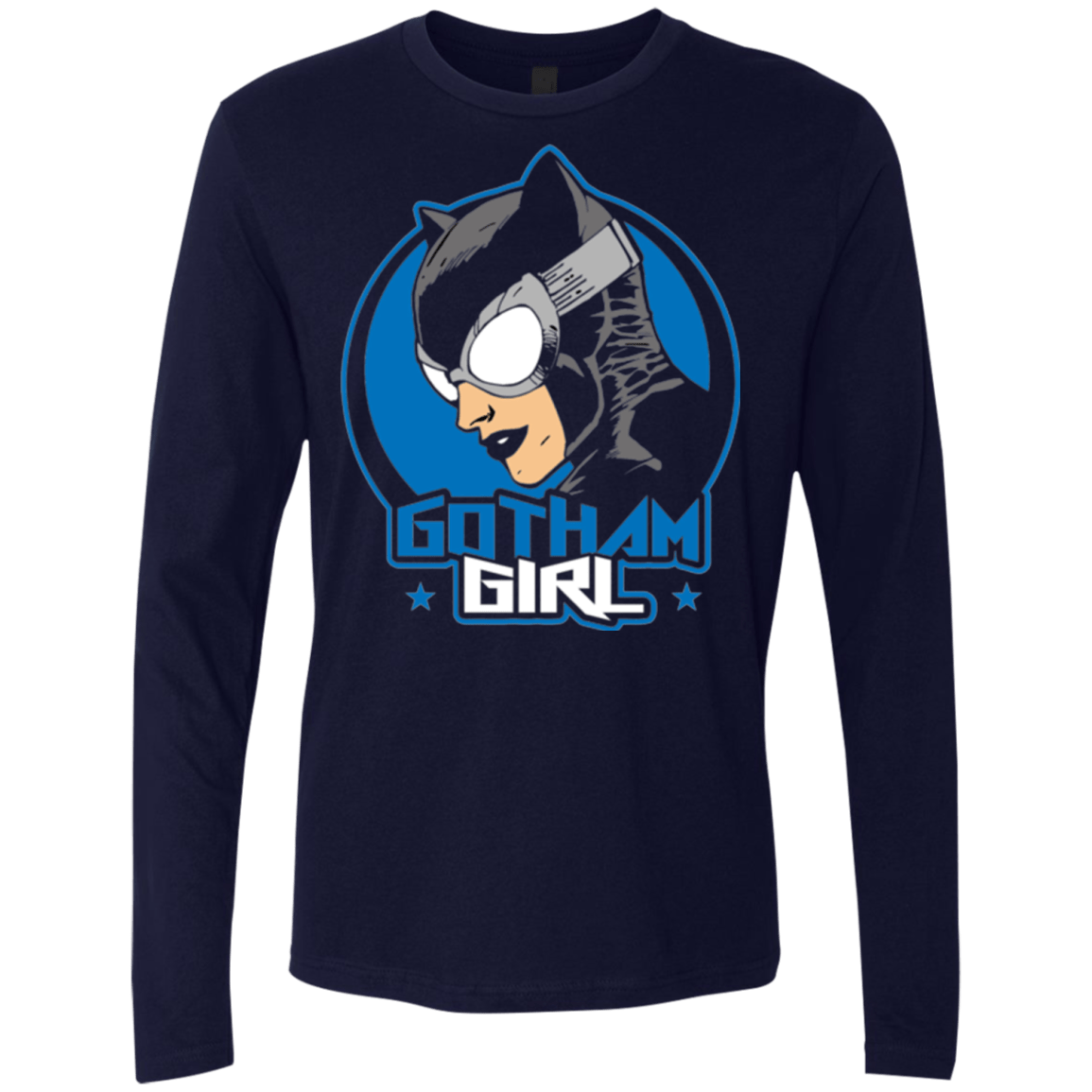 T-Shirts Midnight Navy / Small Gotham Girl Men's Premium Long Sleeve