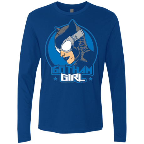 T-Shirts Royal / Small Gotham Girl Men's Premium Long Sleeve