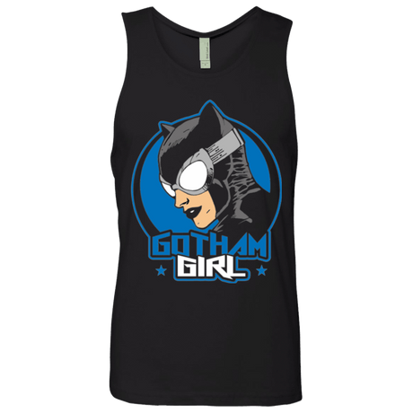 T-Shirts Black / Small Gotham Girl Men's Premium Tank Top