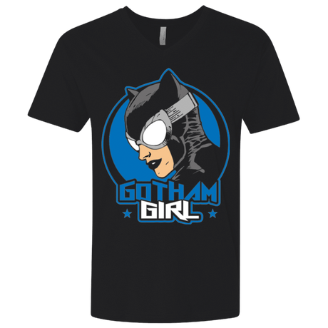 T-Shirts Black / X-Small Gotham Girl Men's Premium V-Neck