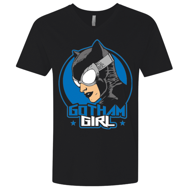T-Shirts Black / X-Small Gotham Girl Men's Premium V-Neck