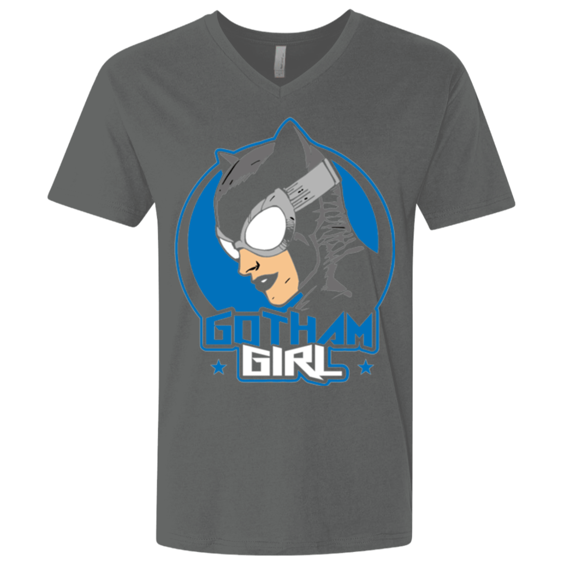 T-Shirts Heavy Metal / X-Small Gotham Girl Men's Premium V-Neck