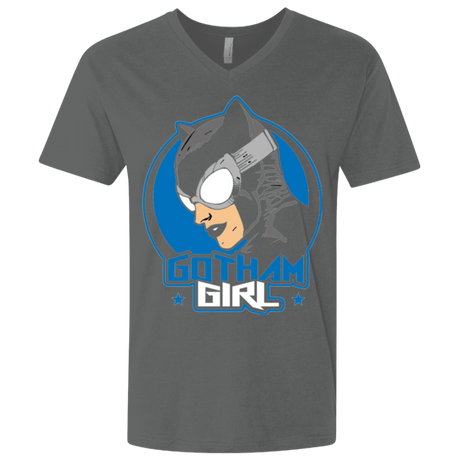 T-Shirts Heavy Metal / X-Small Gotham Girl Men's Premium V-Neck