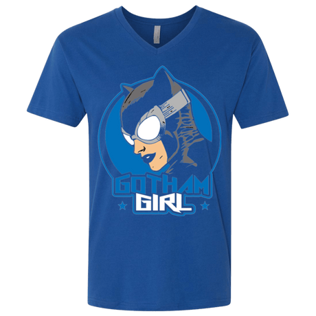 T-Shirts Royal / X-Small Gotham Girl Men's Premium V-Neck