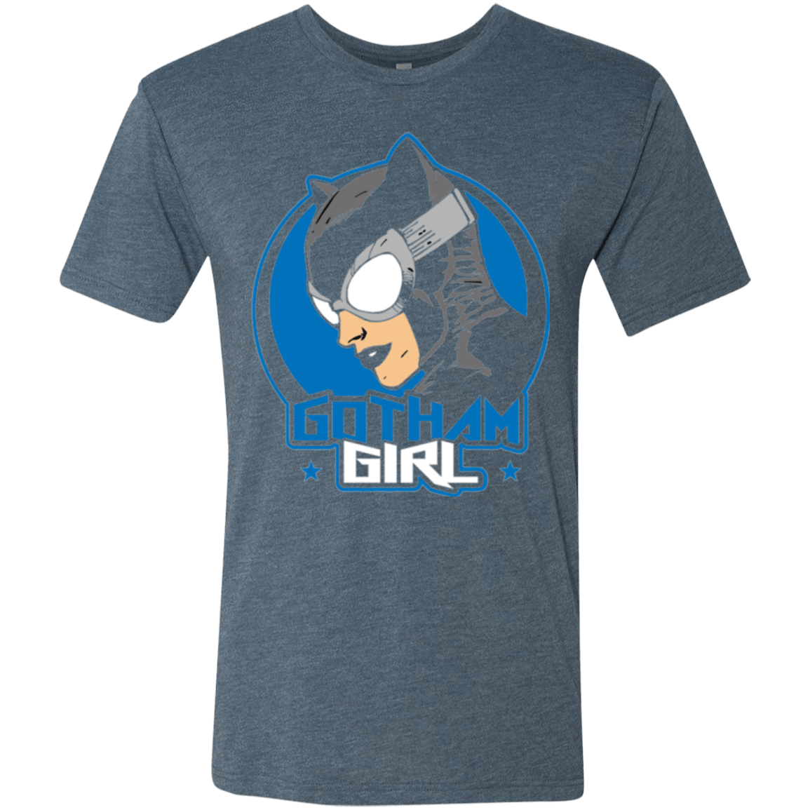 T-Shirts Indigo / Small Gotham Girl Men's Triblend T-Shirt