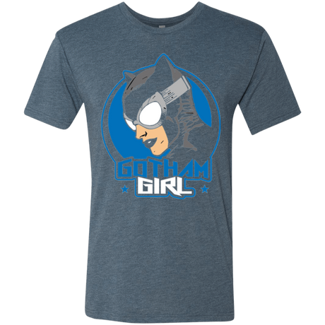 T-Shirts Indigo / Small Gotham Girl Men's Triblend T-Shirt