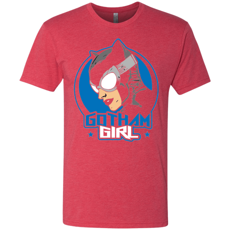 T-Shirts Vintage Red / Small Gotham Girl Men's Triblend T-Shirt