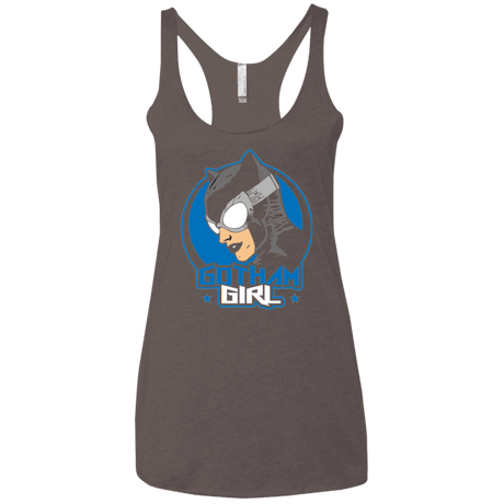 T-Shirts Macchiato / X-Small Gotham Girl Women's Triblend Racerback Tank