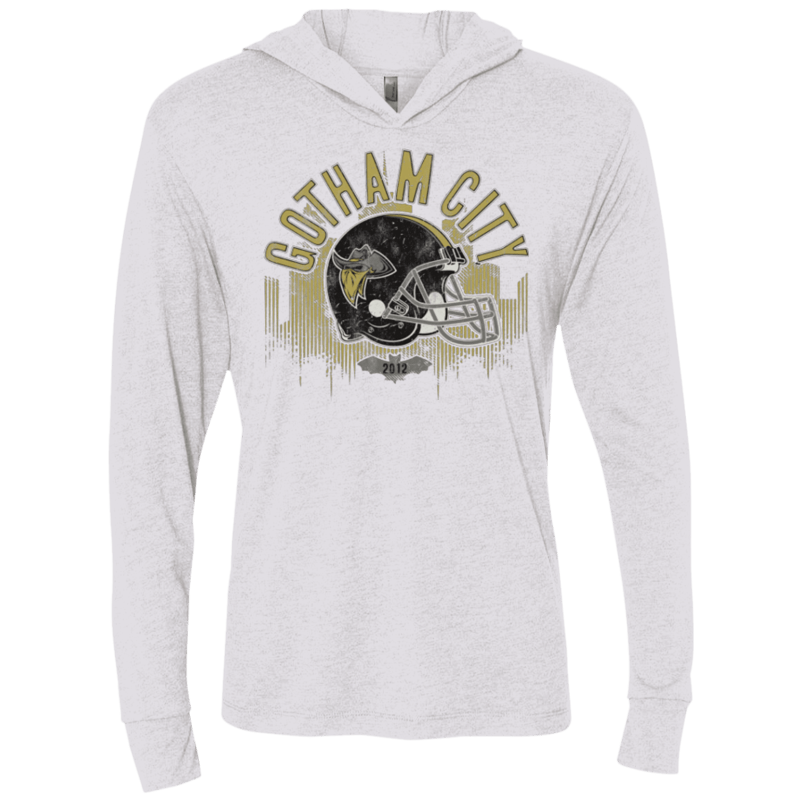 T-Shirts Heather White / X-Small Gotham Rogues Triblend Long Sleeve Hoodie Tee